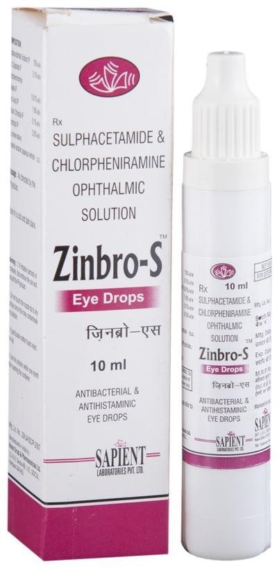 Zinbro-S Eye Drop from our pharmacy
