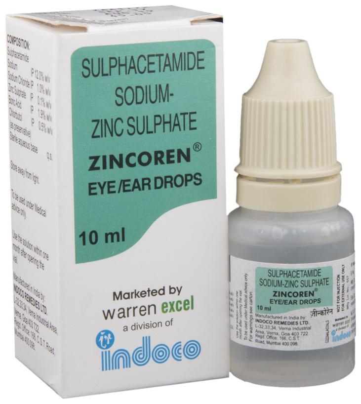 Zincoren Eye/Ear Drops from our pharmacy
